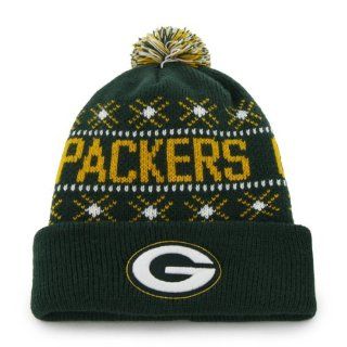 Green Bay Packers "TipOff" Beanie Hat with Pom   NFL Cuffed Winter Knit Toque Cap : Sports Fan Baseball Caps : Sports & Outdoors
