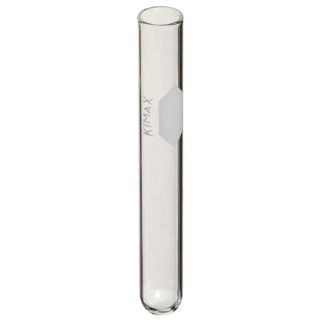 Kimax 45048 20150 KG 33 Borosilicate Glass 36mL Culture Tube, with Marking Spot, Clear (Case of 576) Science Lab Culture Tubes