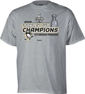 Pittsburgh Penguins Stanley Cup 2009 Championship Hat Hook Big and Tall T Shirt 4XL : Sports Related Merchandise : Sports & Outdoors
