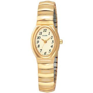 Pulsar by Seiko PRS578 Ladies Watch Gold Tone Champagne Dial Expansion Watch: Watches