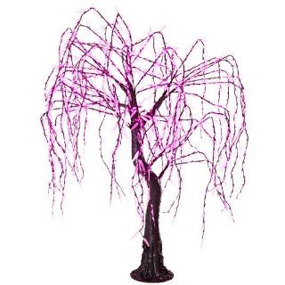 Arclite NBL TW 190 8 Meadow Weeping Willow Tree, 7' Height, with Black Trunk, Pink Crystals and Pink Lights: Landscape Lighting: Industrial & Scientific
