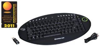 IOGEAR 2.4 GHz Wireless On Lap Keyboard with Optical Trackball and Scroll Wheel GKM581R (Black): Electronics