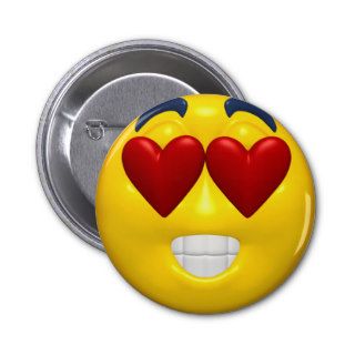 Smiley Emoticon Love Pin