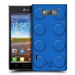 Head Case Designs Blue Block Building Blocks Hard Back Case Cover For LG Optimus L7 P700: Cell Phones & Accessories