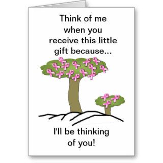 Breast Cancer I'll Be Thinking Of You Card