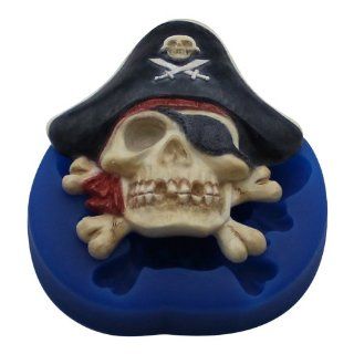 First Impressions Molds MN306 Silicone Mold, Pirate Skull: Baking Molds: Kitchen & Dining