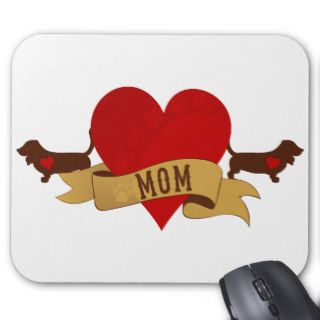 Basset Mom [Tattoo style] Mousepad