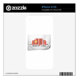 Barcode sticker made in China Decal For iPhone 4S