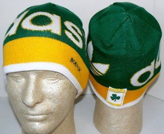 NBA Officially Licensed Boston Celtics Hardwood Classics Cuffless Knit Beanie Hat Cap Lid Toque : Sports Fan Beanies : Sports & Outdoors