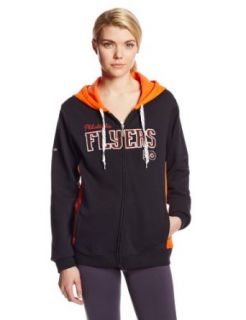 NHL Philadelphia Flyers Women's Full Zip Hoodie, Large : Sports Fan Sweatshirts : Clothing