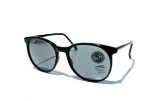 Changeable Lens Bausch & Lomb RAY BAN Sunglasses / Black Round Style C / New Vintage Retro 90's Women B&L USA Rayban Photochromic Lenses: Clothing