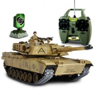 Forces of Valor Radio Controlled U.S. Abram Tank, 1:24 Scale: Toys & Games