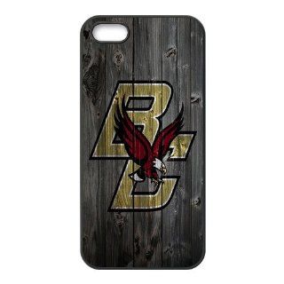 WY Supplier NCAA iphone 5 5S case Funny wood NCAA Boston College Eagles Logo, Seal 575, Apple Iphone 5 5S Premium Hard Plastic phone Case, Cover: Cell Phones & Accessories