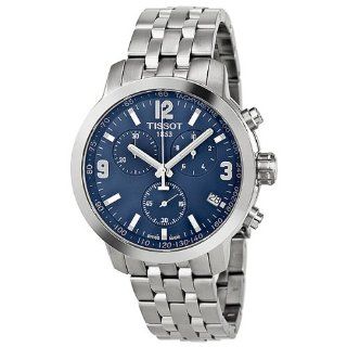 Tissot Chronograph Blue Dial Men's Quartz Watch   T055.417.11.047.00: Tissot: Watches