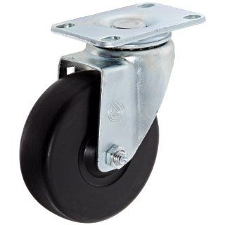 BUD Industries RC 7762 PR 4" Diameter Hard Tread Rubber Ball Bearing Swivel Caster without Locking Brake, 240 lbs Load Capacity: Electrical Boxes: Industrial & Scientific