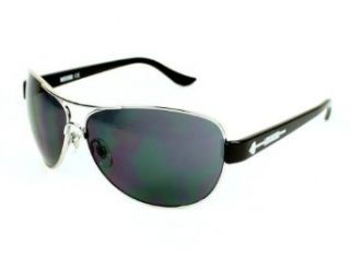 Moschino Sunglasses MO 594 01 Metal   Acetate Silver   Black Grey: Shoes