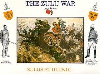 The Zulu War   Zulus At Ulundi Plastic Army Men: 16 piece set of 54mm Figures   1:32 Scale: Toys & Games