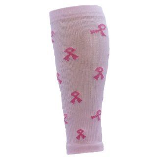 Pink Ribbon Compression Leg Sleeves, Calf/Shin Splint Sleeves (sold as a pair): Sports & Outdoors