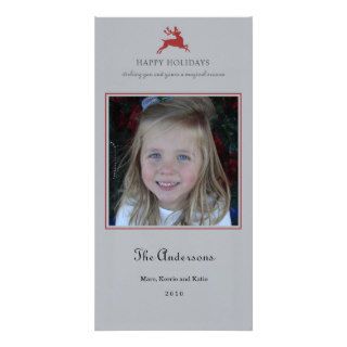 Elegant Reindeer Christmas Photo Card