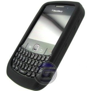 Soft Silicone Skin Case(Black) For RIM BLACKBERRY 8520(Curve), 8530(Curve), 9300(Curve 3G), 9330(Curve 3G): Cell Phones & Accessories