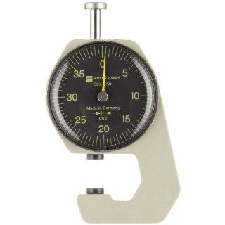 Brown & Sharpe 599 7250 Dial Thickness Gage, 0 0.2" Range, 0.005" Graduation: Thickness Gauges: Industrial & Scientific