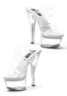 Ellie Shoes Women's 601 CRYSTAL 6" Heel Platform Sandal: Shoes