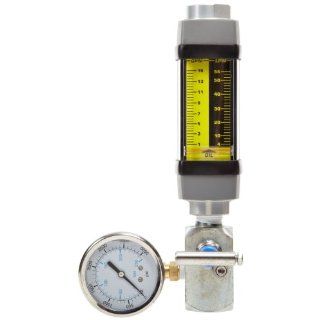 Hedland H601A 015 TK Test Kit, Aluminum, For Use With Oil and Petroleum Fluids, 1   15 gpm Flow Range, 1/2" NPT Female: Science Lab Flowmeters: Industrial & Scientific