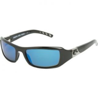 Costa Santa Rosa Polarized Sunglasses   Costa 580 Glass Lens Shiny Black/Blue Mirror, One Size: Clothing