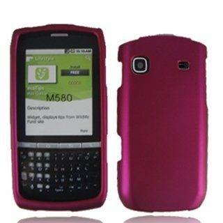 Samsung M580 Replenish Rubberized Protective Hard Case   Rose Red: Cell Phones & Accessories