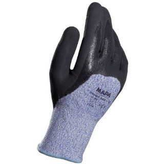 MAPA Krynit 582 Nitrile Heavy Duty Glove, Cut Resistant, 9 3/4" Length, Size 10, Black Cut Resistant Safety Gloves
