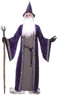 Forum Novelties Men's Wizard Adult Costume, Purple, Standard: Adult Sized Costumes: Clothing