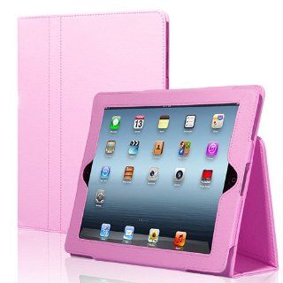 CE Compass Pink Leather Smart Cover Case With Stand For Apple iPad 2: Computers & Accessories