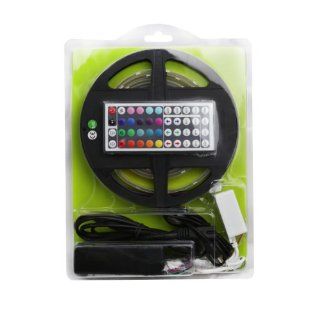 LE 12V Flexible RGB LED Strip Light Kit, LED Tape, Multi colored, 75 Units 5050 LEDs, Waterproof, Light Strips, Pack of 2.5M: Home Improvement