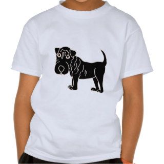 XX  Black Shar Pei Dog Cartoon Sweatshirt