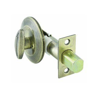 Kwikset 663 Single Sided Deadbolt in Antique Brass   Doorknobs  