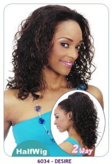 New born free Synthetic half wig: 6034 DESIRE, Demi Cap Plus: 2 way style(half wig + ponytail) : Hairpieces : Beauty