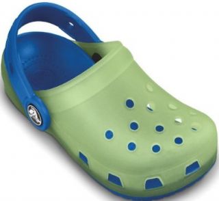 Crocs Chameleons Clog Kids   Celery/sea Blue Size J2: Clogs And Mules Shoes: Shoes