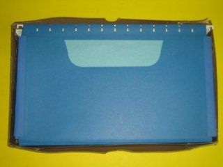 Esselte, Pendaflex, Hanging File Jackets, 25 Blue, Legal Size, With Tabs, With Partial View Pocket, 593OO, Made in the USA : Expanding File Jackets And Pockets : Office Products