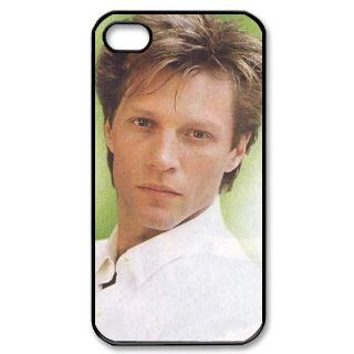 Custom Jon Bon Jovi Cover Case for iPhone 4 WX593: Cell Phones & Accessories