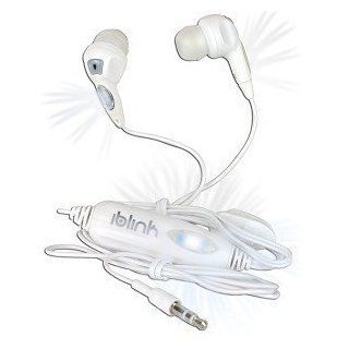 Iblink WLW1 Earbud Stereo Headphones w/3.5mm Jack & Sound Activated White LEDs (White): Everything Else