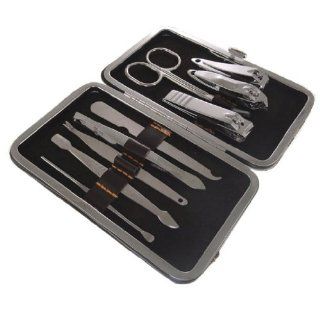 Nail Clipper Manicure Care 9 Piece Pedicure Set w/ Case : Baby Nail Clippers : Baby