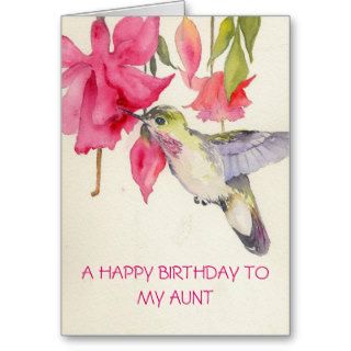 A HAPPY BIRTHDAY TO MY AUNT CARD