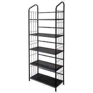 ORE International R597 5 Five Tier Metal Book Rack   Standing Shelf Units