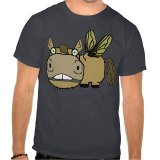 Schnozzle Horse Horsefly Cartoon Tee Shirt