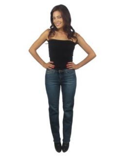 High waist straight jeans at  Womens Clothing store