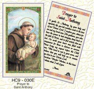 Prayer to Saint Anthony.Laminated 2 Sided Holy Card (3 Cards per Order)  Other Products  