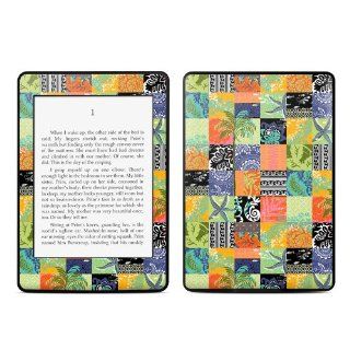 Tropical Patchwork Design Protective Decal Skin Sticker for  Kindle Paperwhite eBook Reader (2 point Multi touch): MP3 Players & Accessories
