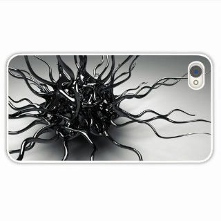 Custom Designer Apple Iphone 4 4S 3D Metal Alloy Black Silver Form Of Girlfriend Present White Cellphone Shell For Everyone: Cell Phones & Accessories