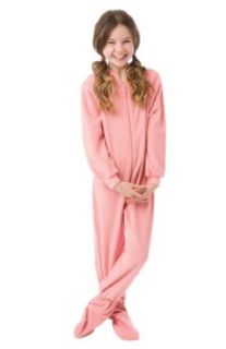 Big Feet Pjs (603) Kids Pink Fleece Footed Pajamas: Clothing