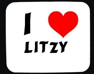 I Love Litzy custom mouse pad (first name/surname/nickname) : Office Products